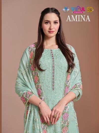 VIPUL AMINA 5991 TO 5996 DESIGNER SALWAR SUIT WHOLESALER IN INDIA